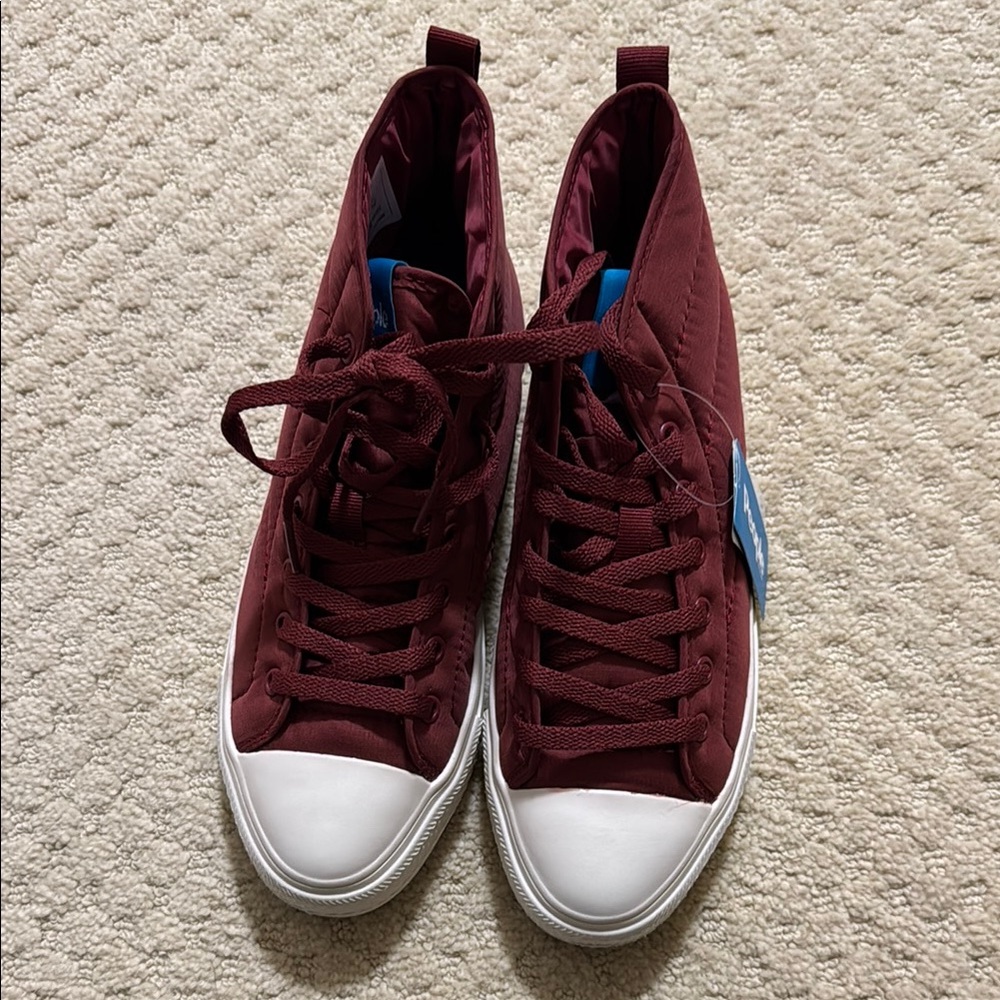 People Footwear The Phillip Puffy Hightop in Highland Red M6 W8 NWT